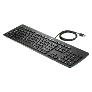 Clavier filaire professionnel Slim HP – AZERTY (N3R87AA#ABF)-1