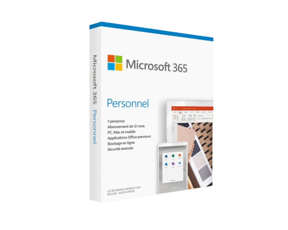 Microsoft M365 Personal French Subscr 1YR Africa Only Media less P8 (QQ2-01416)