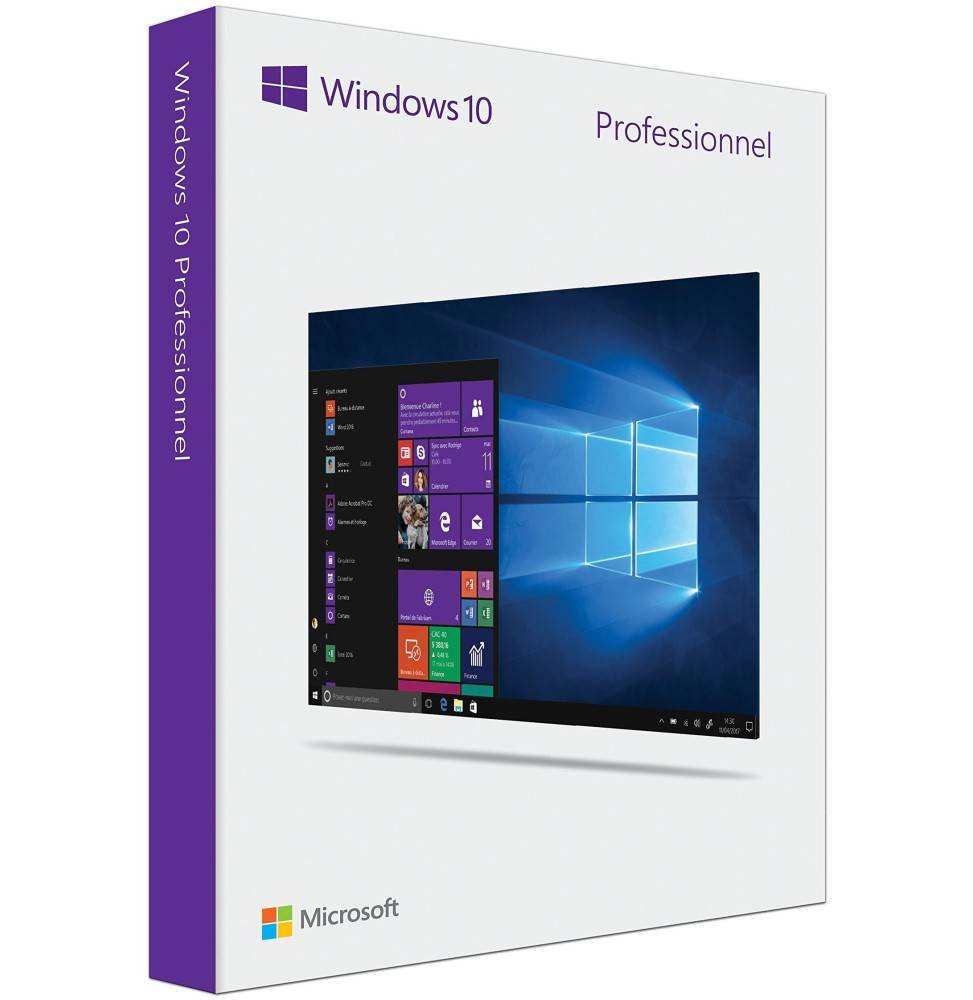 Microsoft Windows 10 Pro 64 bits Français (FQC 08920)-1