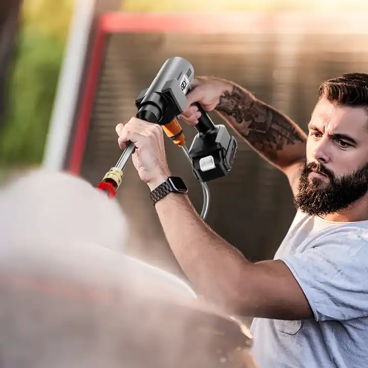 Machine portative de nettoyage de pistolet à eau de jet sans fil de rondelle de voiture sans fil à haute pression de 24V pour l'irrigation avec la batterie au lithium-3