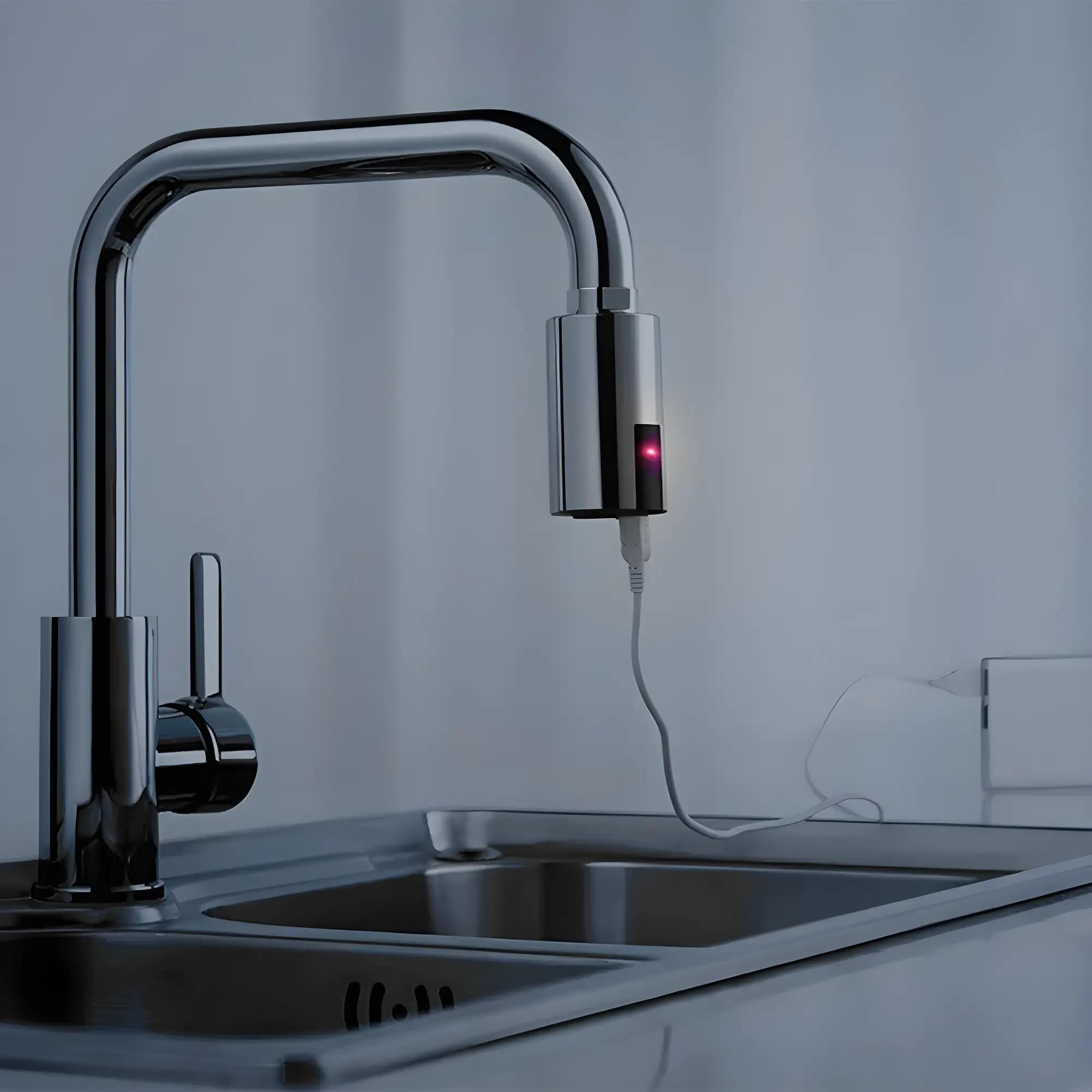 Adaptateur de capteur infrarouge de robinet intelligent sans contact, économie d'eau d'évier, adaptateur de buse de robinets automatique pour la cuisine-3