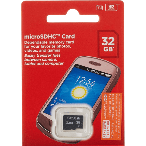 Carte Mémoire MicroSDHC SanDisk 32 Go (SDSDQM-032G-B35)-1