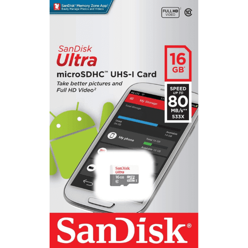 Carte Mémoire SanDisk Ultra 16 Go (SDSQUNS-016G-GN3MN)-2