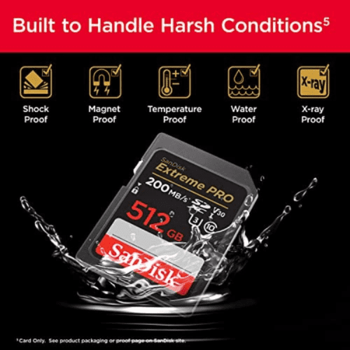Carte mémoire SDXC™ UHS-I SanDisk Extreme PRO 512 Go (SDSDXXD-512G-GN4IN)-2