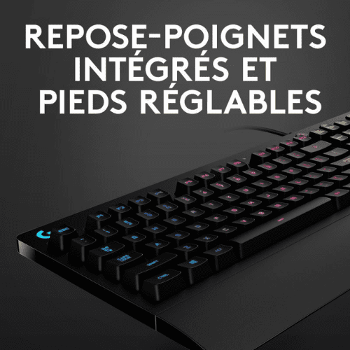 Logitech G G213 Prodigy clavier USB AZERTY Français Noir (920-008088)-4