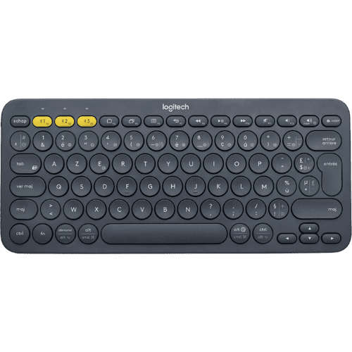 Logitech® K380 Multi-Device Bluetooth® Keyboard - DARK GREY - FRA - CENTRAL (920-007568)