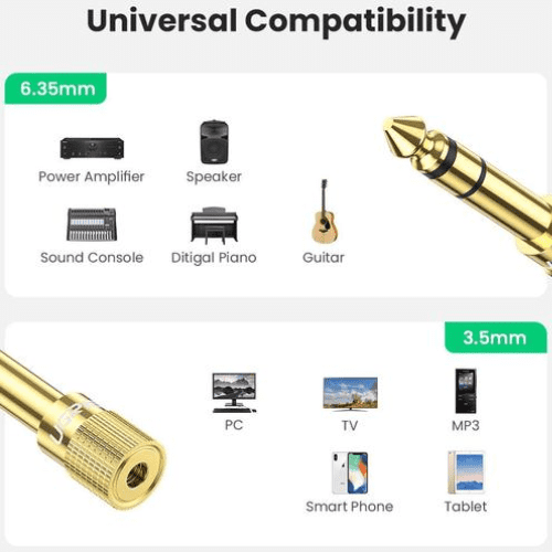 Ugreen Adaptateur Audio 6.5mm Male to 3.5mm Female (20503)-2