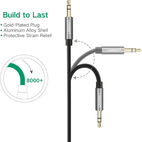 Ugreen Cable Audio Jack 3.5mm Male to Male 2M (10735)-2