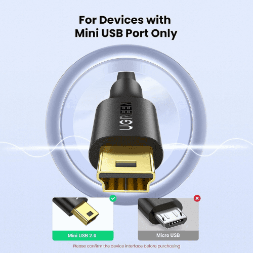 Ugreen Cable USB 2.0 to Mini USB 5 Pin 2M (30472)-1
