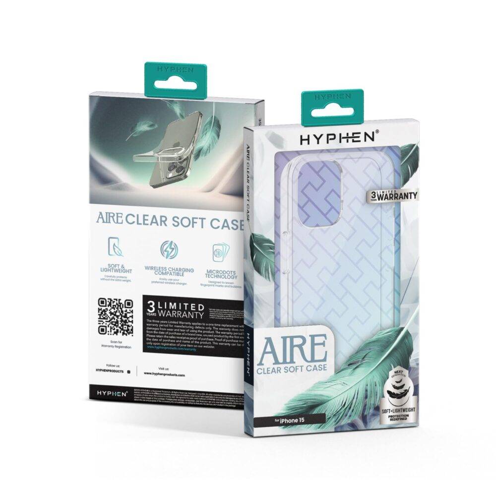 hyphen aire clear soft case iphone 15 plus 6 7 hpc cs15m8092 2