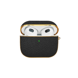 HYPHEN Apple AirPods 3 Leather Case - Black (HAC-LCBK2007)