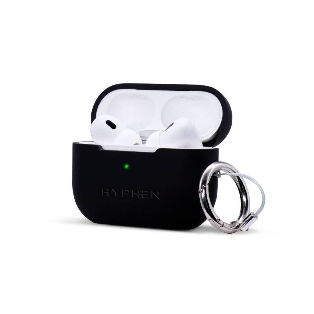 hyphen apple airpods pro 2nd gen silicone case black hac scp2bk6876 2