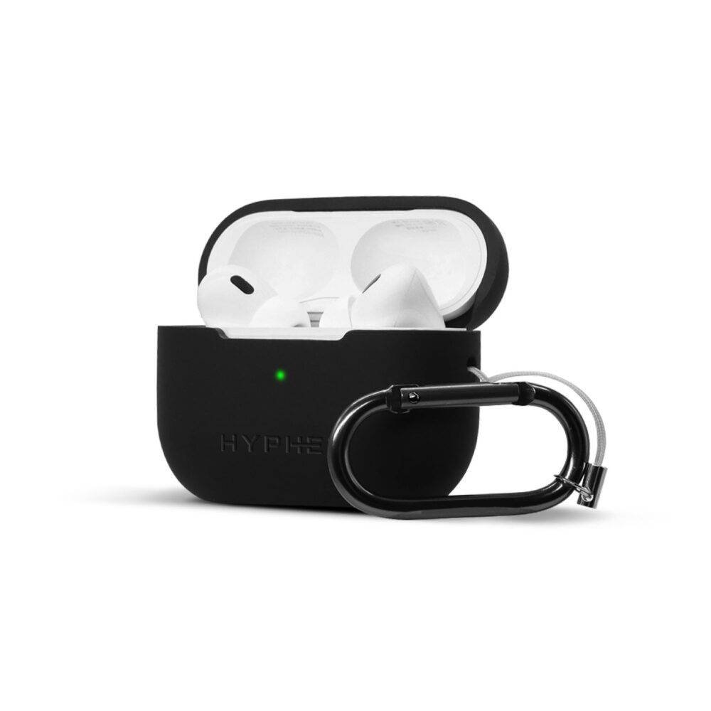 hyphen apple airpods pro 2nd gen silicone case black hac scp2bk6876 4