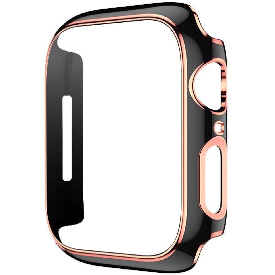 hyphen apple watch frame protector 41mm black and rose gold haw fp41bkrg7347 9