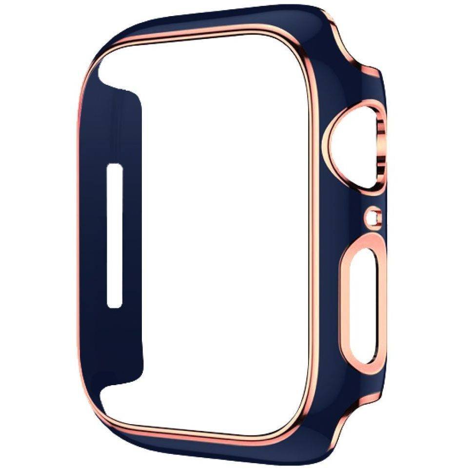 hyphen apple watch frame protector 41mm blue and rose gold haw fp41blrg7729 4