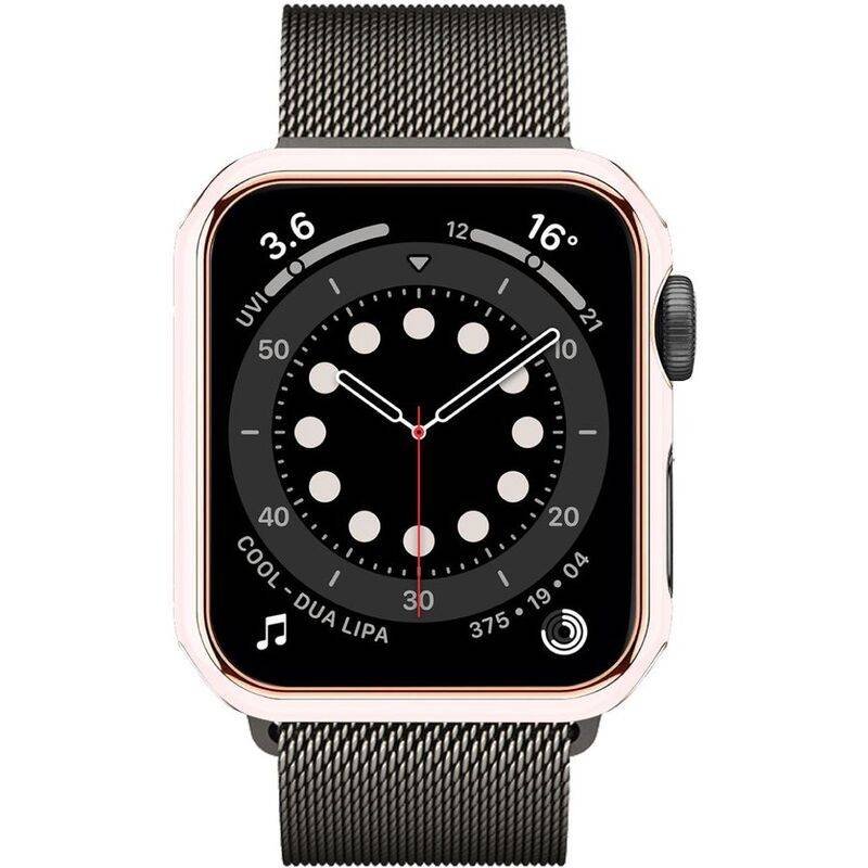 hyphen apple watch frame protector 41mm pink and rose gold haw fp41prg7712 6