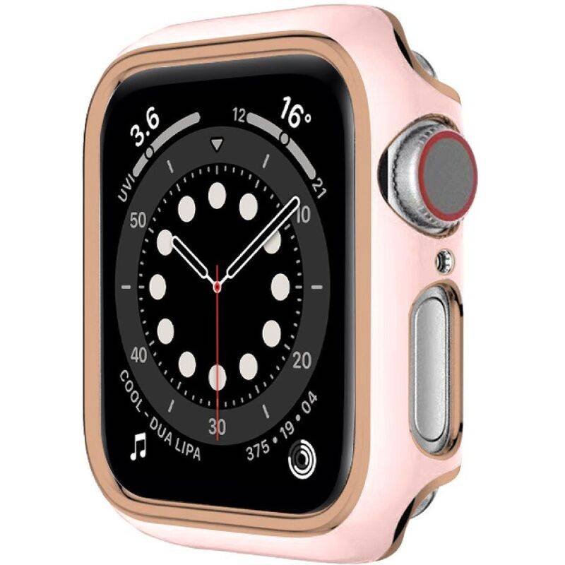 hyphen apple watch frame protector 41mm pink and rose gold haw fp41prg7712 8