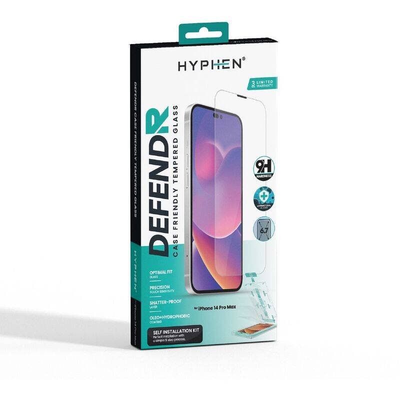 hyphen defendr case friendly tempered glass iphone 14 pro max 6 7 htg c14pm4858 2