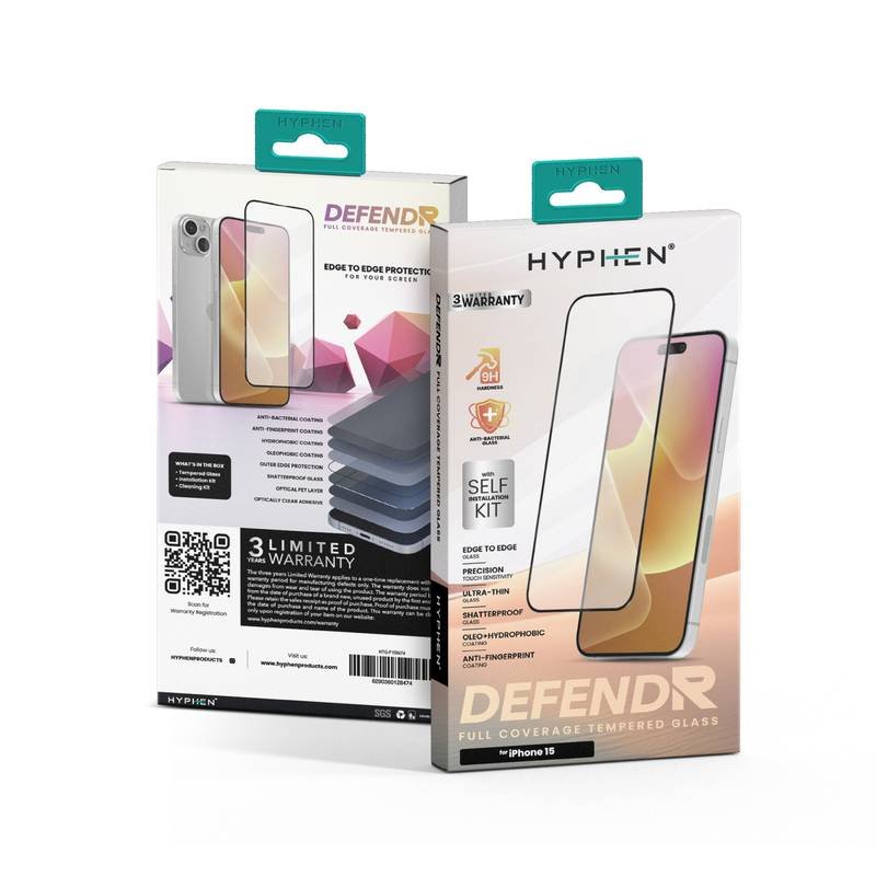 hyphen defendr full coverage tempered glass with applicator iphone 15 6 1 htg f158474 2