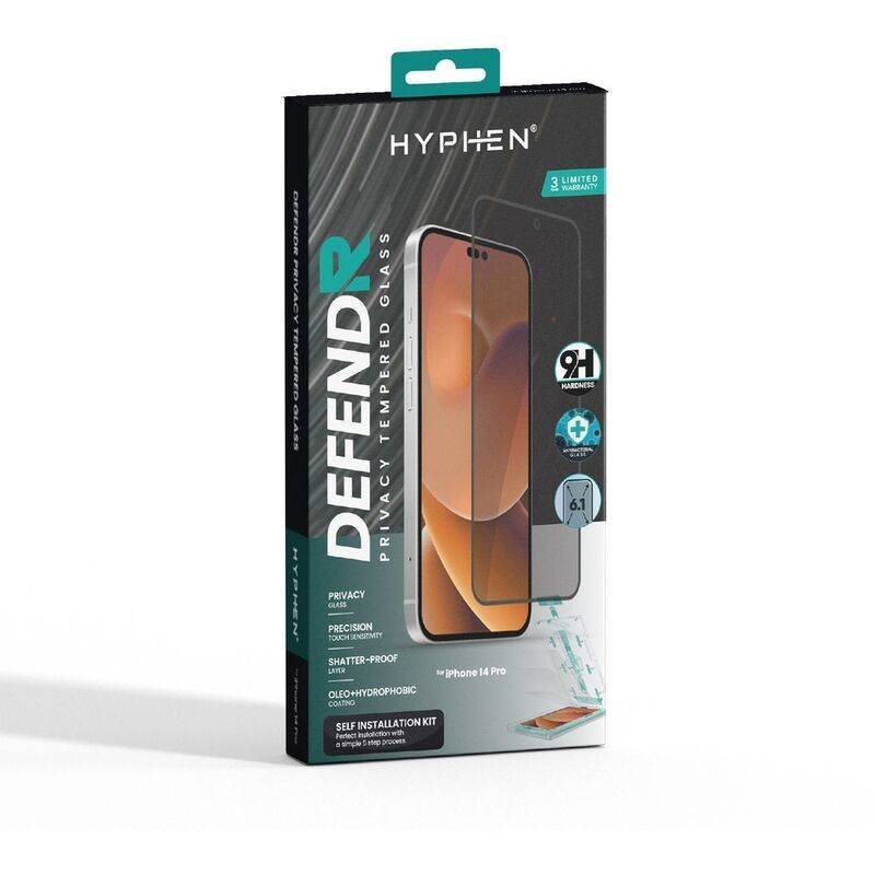 hyphen defendr privacy tempered glass iphone 14 pro 6 1 htg p14p4872 2