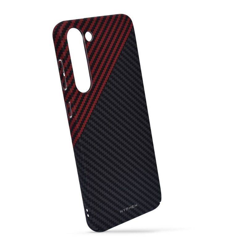 hyphen dual color carbon fiber case samsung s23 black and red hpc cs23brd7279 2