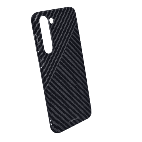 hyphen dual color carbon fiber case samsung s23 black and white hpc cs23bw7255 1