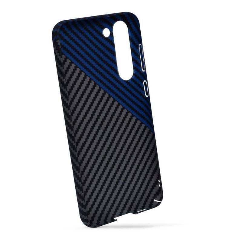 hyphen dual color carbon fiber case samsung s23 plus black and blue hpc cs23pbbl7293 2