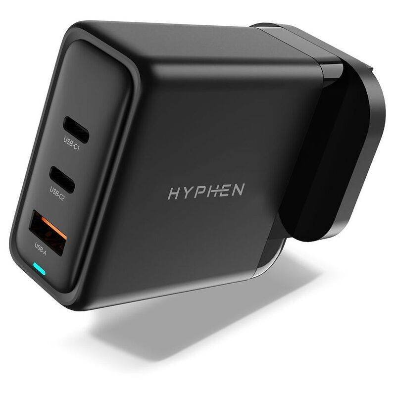 hyphen gan adaptor 100w uk plug black hpa g100wukb7828 3