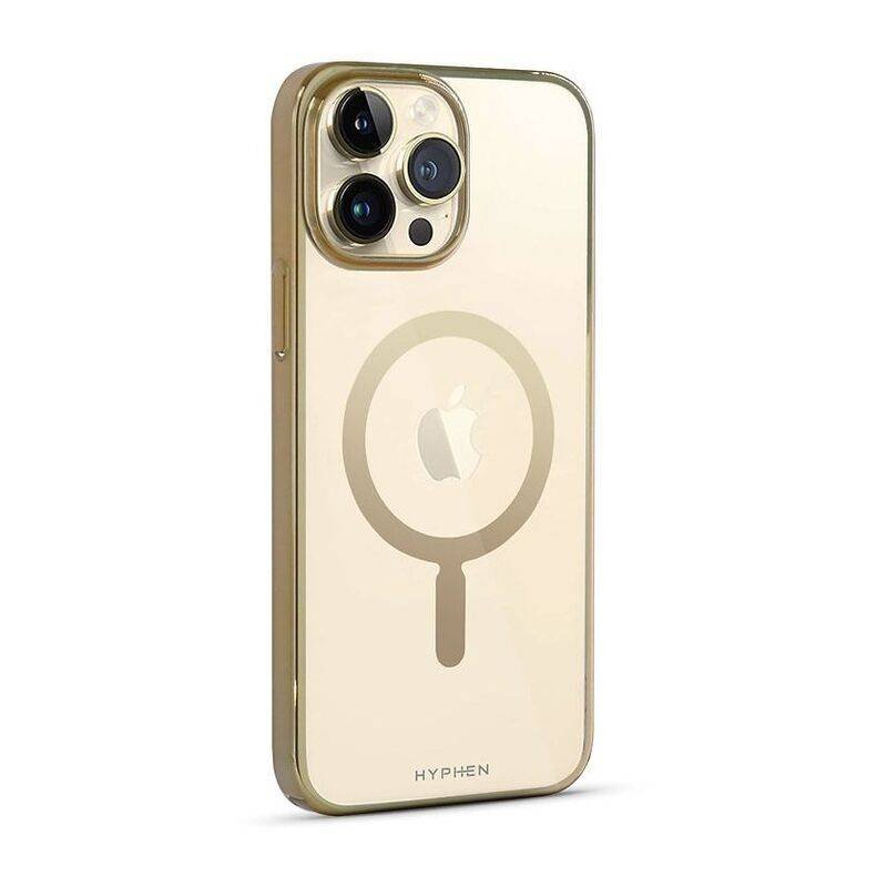 hyphen magsafe frame case gold iphone 14 pro max hpc mgd14pm6401 3