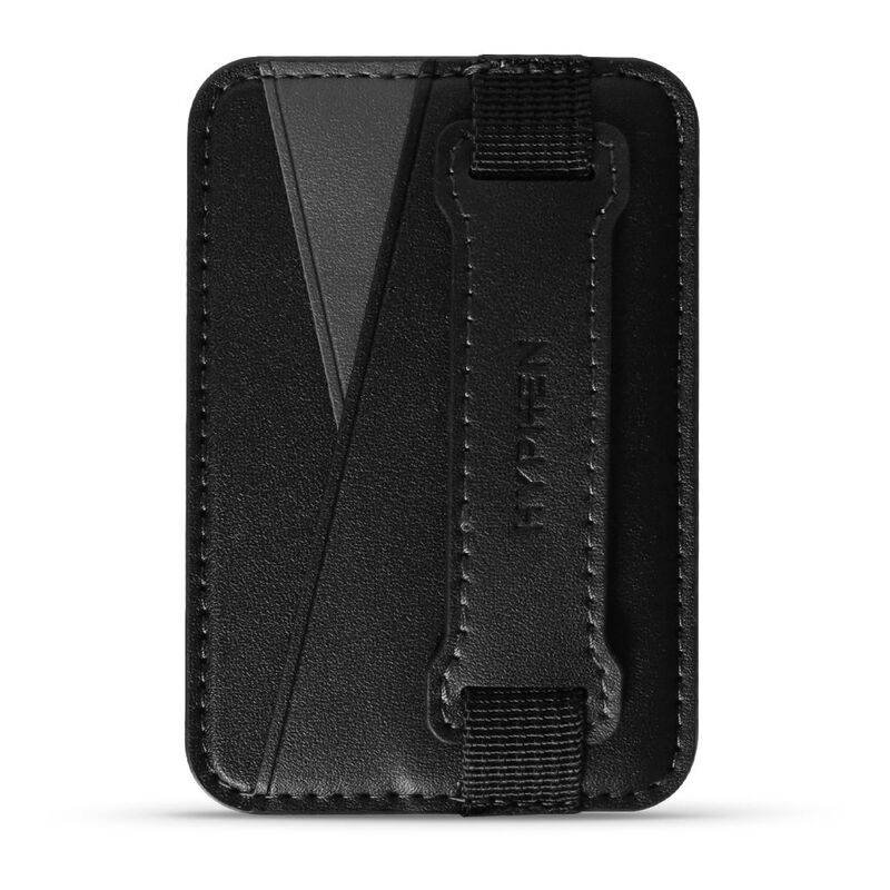 hyphen magsafe wallet dual pocket with grip black hmw dpgbk5022 3