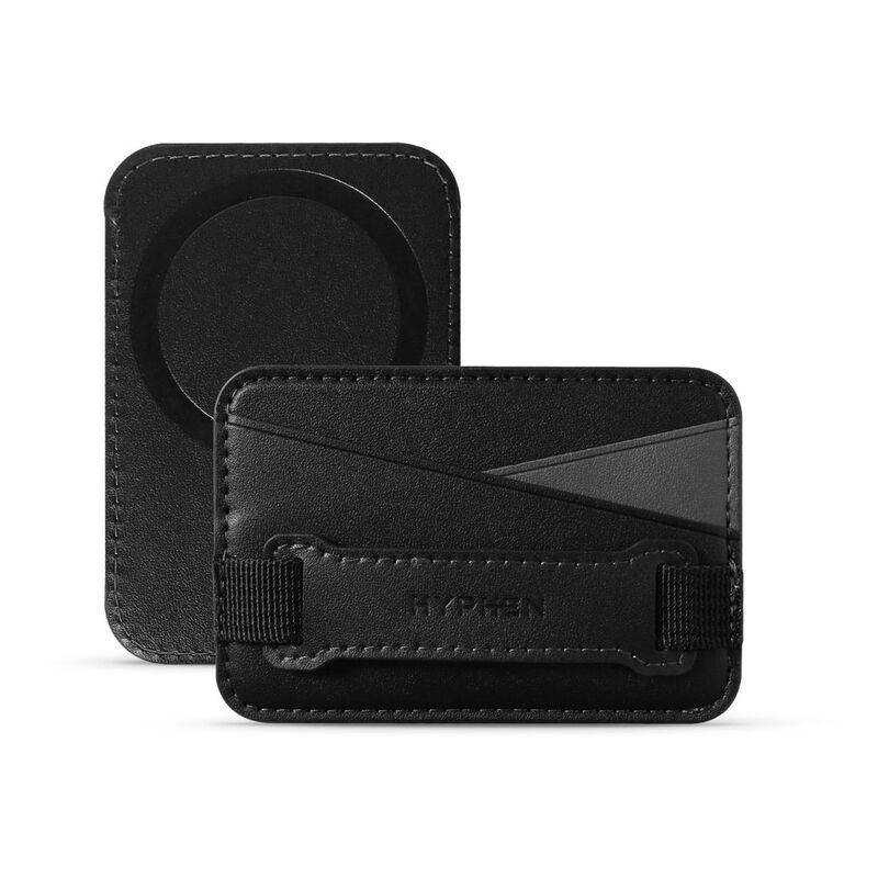 hyphen magsafe wallet dual pocket with grip black hmw dpgbk5022 5