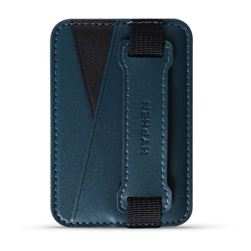 hyphen magsafe wallet dual pocket with grip blue hmw dpgbl5039 2