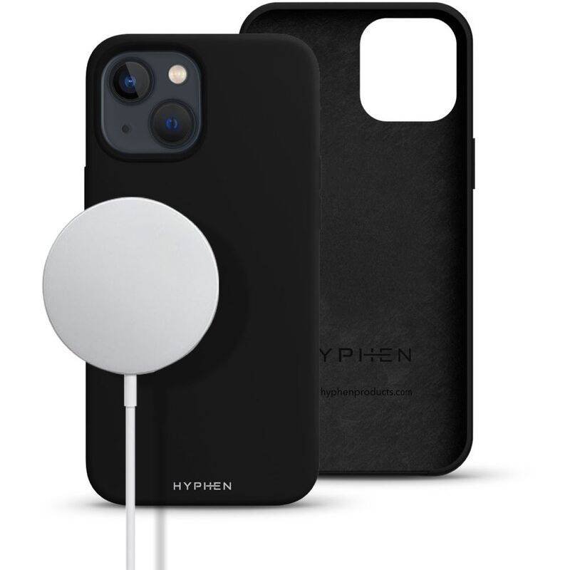 hyphen tint silicone magsafe case black iphone 14 plus 6 7 hpc sbk14m4148 4