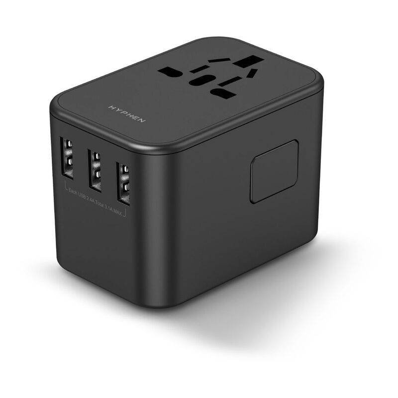 hyphen universal travel adaptor 35w black hta bk35w3516 6