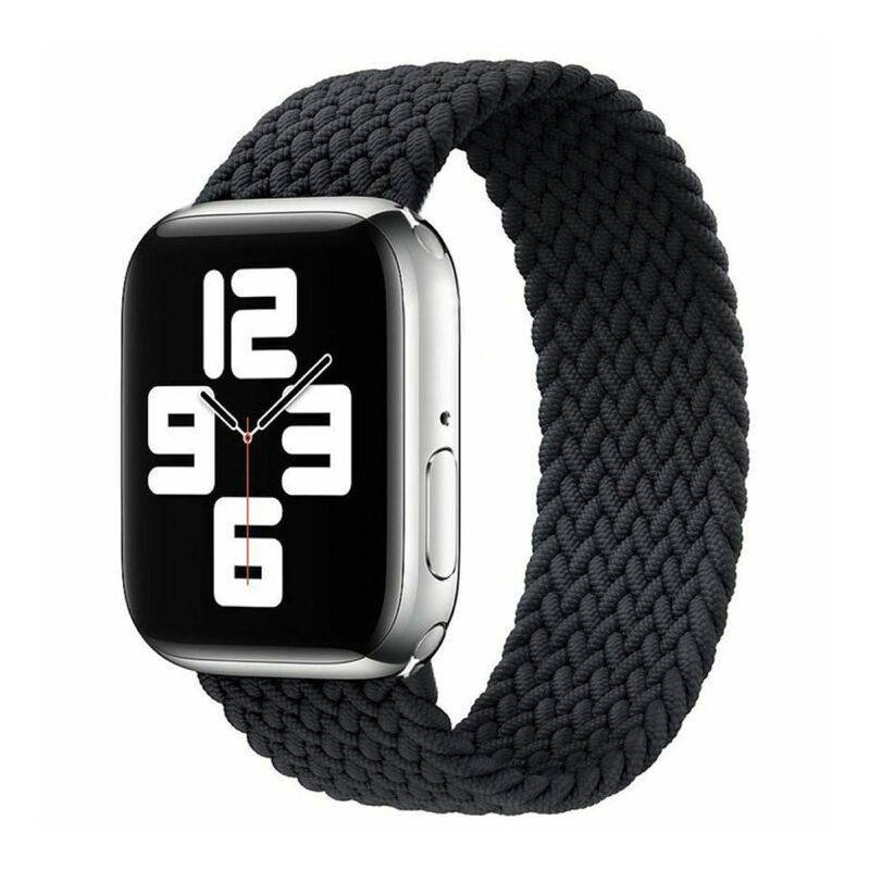 hyphen watch strap apple braided watch band black 38 40 mm medium hws abwbkm9640 3