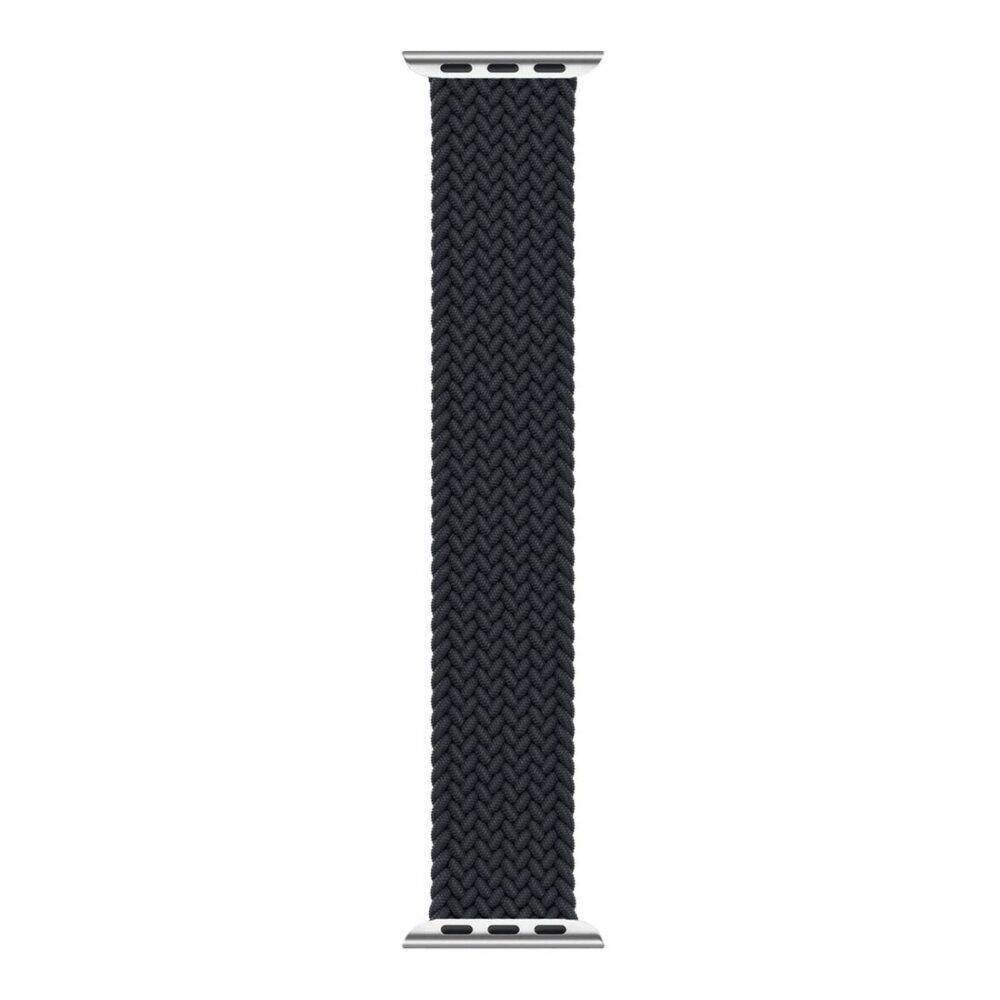 hyphen watch strap apple braided watch band black 38 40 mm medium hws abwbkm9640 5