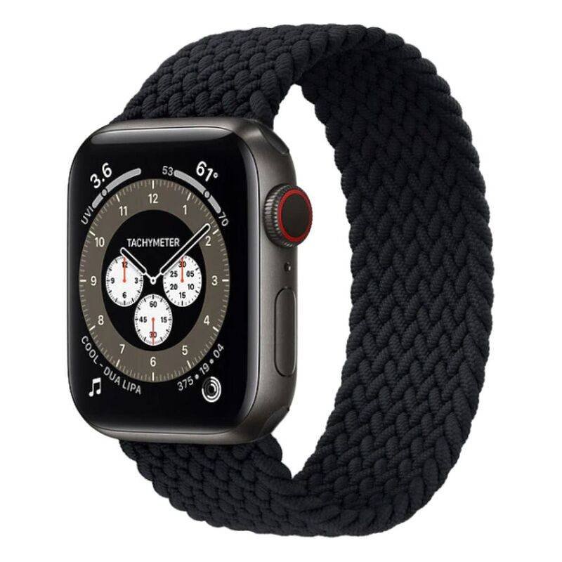 hyphen watch strap apple braided watch band black 38 40 mm small hws abwbks9336 2