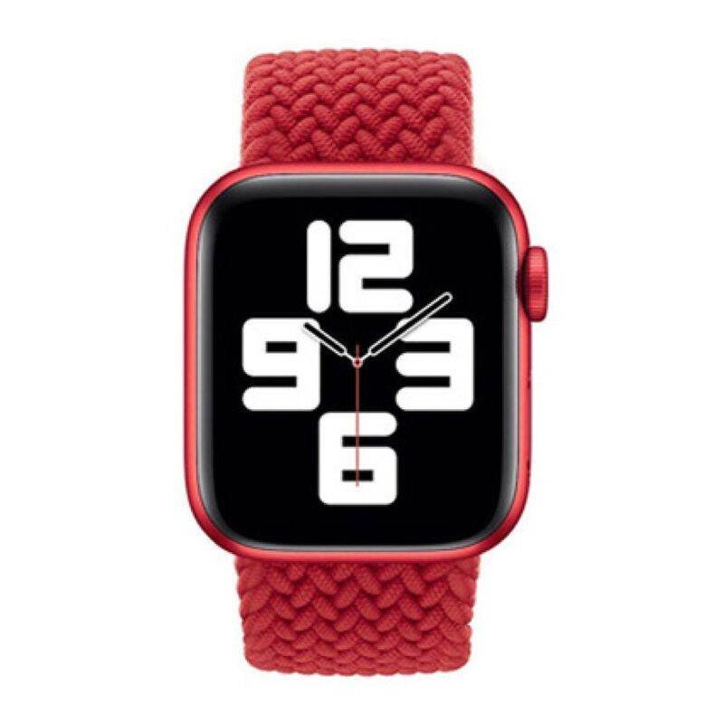 hyphen watch strap apple braided watch band red 42 44 mm medium hws abwrdm0080 3