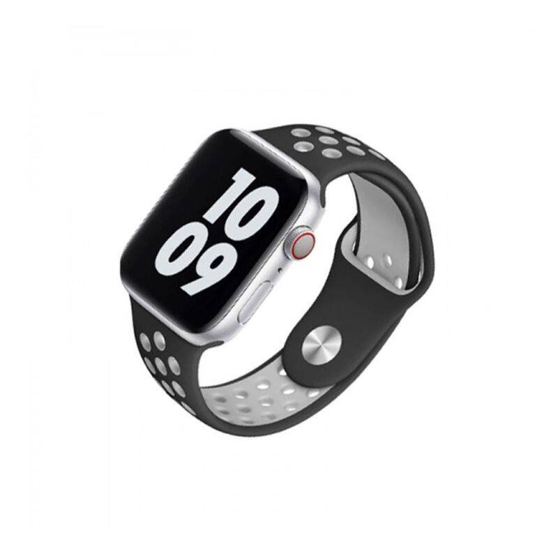 hyphen watch strap apple silicone sports band black 38 40 mm hws asbbks8728 2