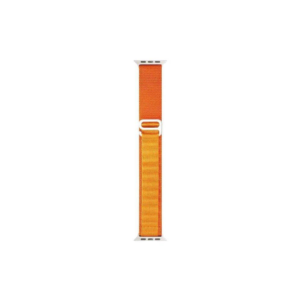 hyphen watch strap apple ultra 49mm nylon loop medium orange hws aumor496487 4