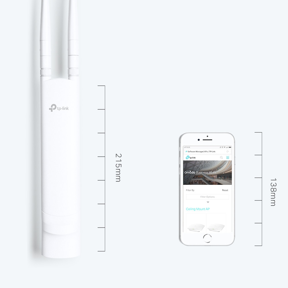 point dacces tp link eap110 outdoor wifi n 300 mbps exterieur ip65 eap110 outdoor 4