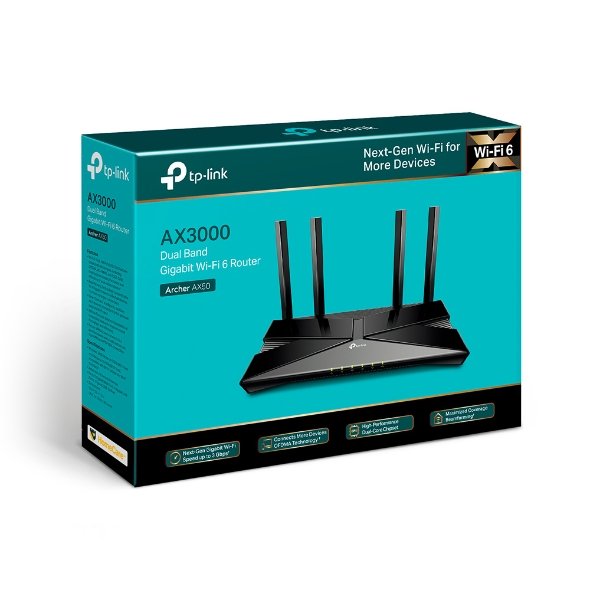 tp link ax3000 dual band gigabit wi fi 6 router archer ax53 2