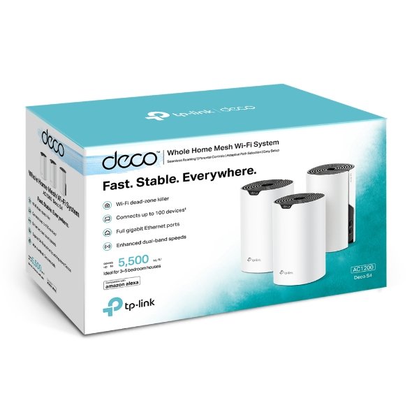 tp link deco s4 ac1200 systeme wi fi mesh full gigabit deco s43 pack 2