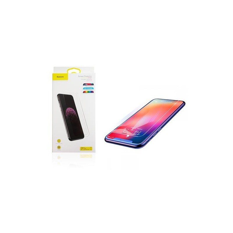 baseus 0 3mm scratch resistant anti fingerprint all glass back screen protector for iphone xs max sgbl180102 2