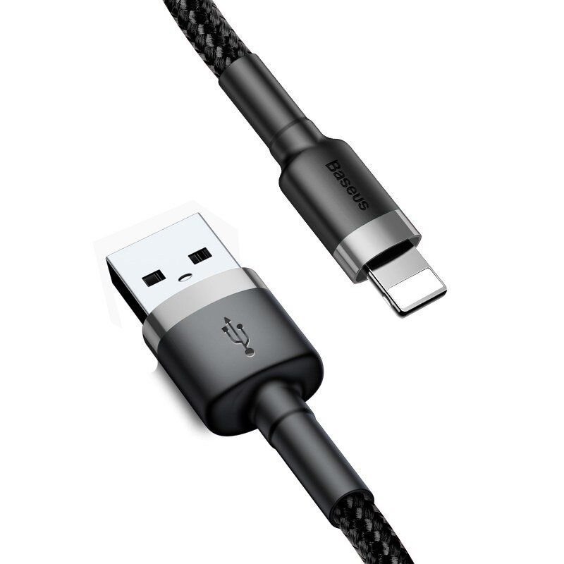 baseus cafule cable usb for lightning 2 4a 1m calklf bg1 gray black calklf bg1 3