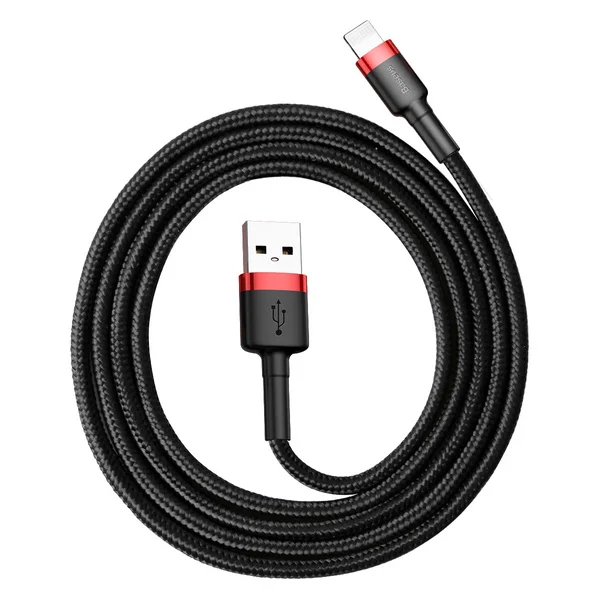 baseus cafule cable usb for lightning 2 4a 1m redblack calklf b19 5