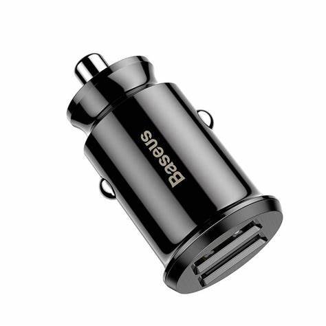 baseus mini double chargeur de voiture rapide usb 3 1a max output avec sortie noir ccall ml01 4