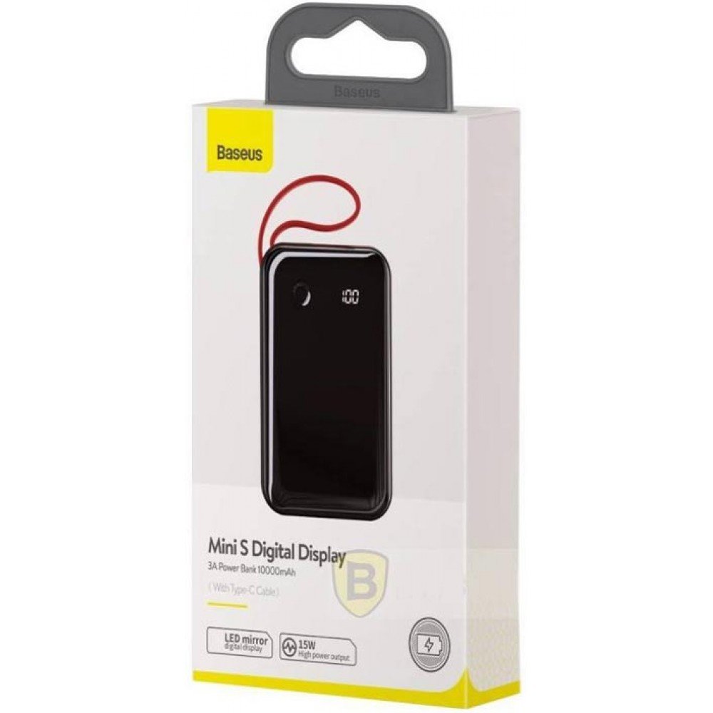 baseus power bank digital display 3a 10000mah with type c cable black ppxf a01 3