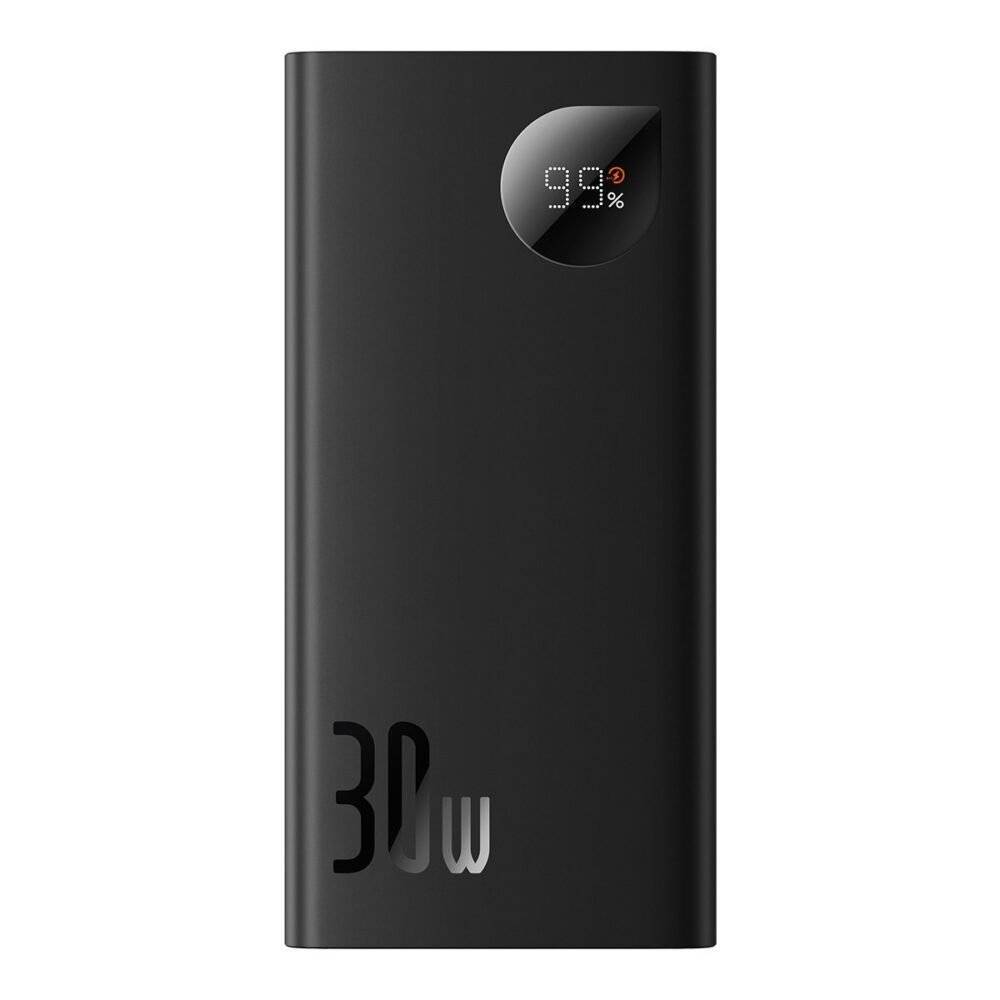 baseus power bank with digital display 10000mah 30w 2 x usb 1x usb type c black ppad040101 7