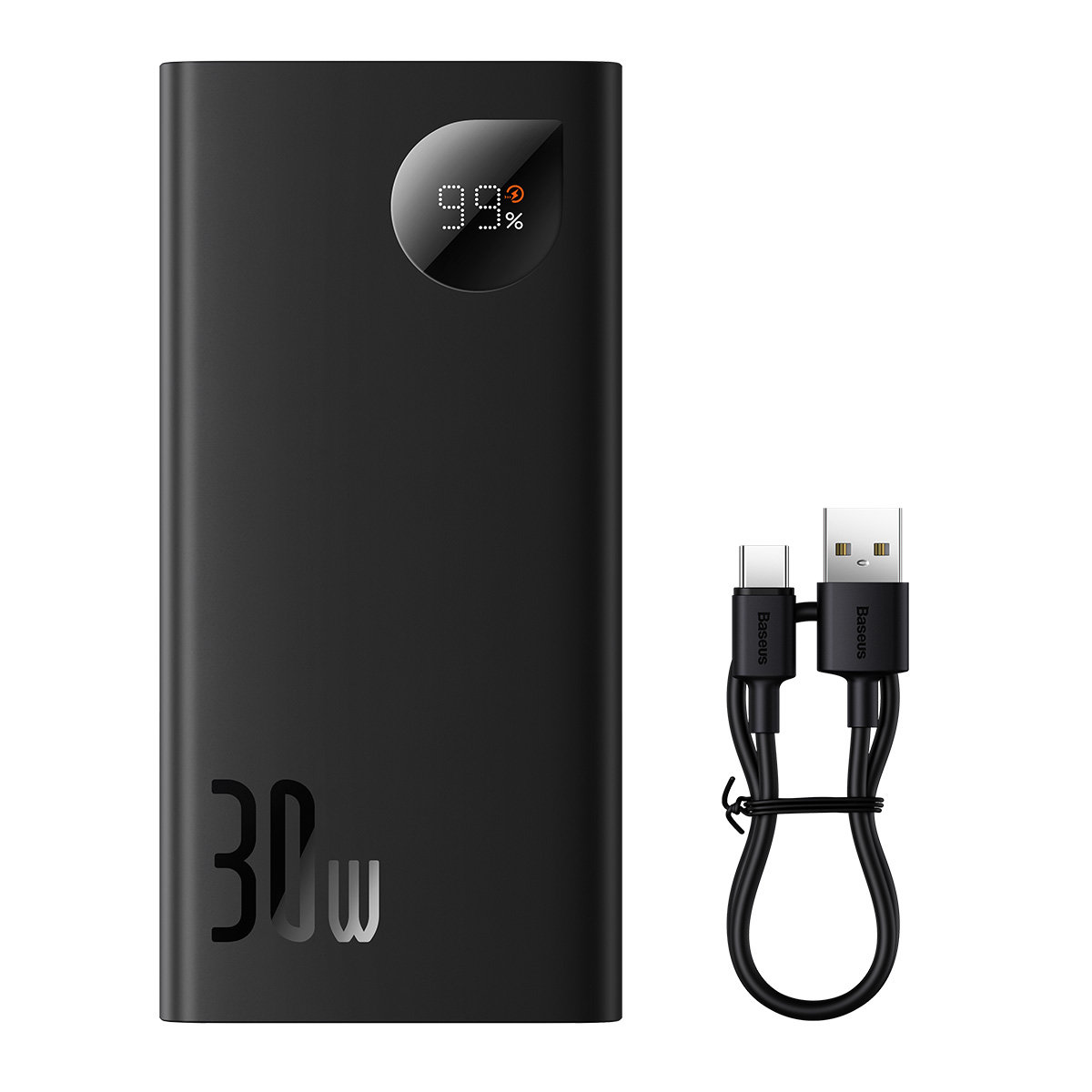 baseus power bank with digital display 10000mah 30w 2 x usb 1x usb type c black ppad040101 8